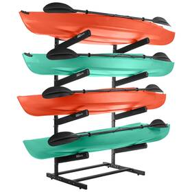 83-700 Rad Sportz Kayak Storage Rack Heavy-duty Freestanding Canoe With Padded Arms