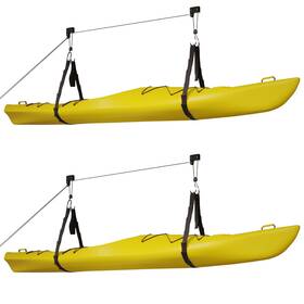 83-dt5002-2 Rad Sportz Kayak Storage Hoist - Overhead Pulley System With 125lb Capacity For Canoes B