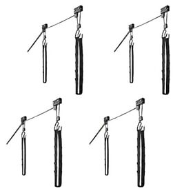 Rad Sportz Kayak Storage Hoists Set Of 4 Overhead Pulley Hoist Systems