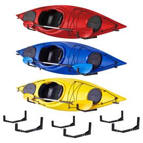 Raxgo 843812169257 Kayak Wall Hanger Heavy Duty Mounted Storage Rack - 3 Sets