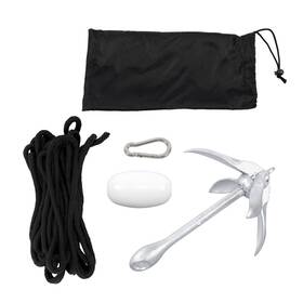 R6617655 Rdeluxi 5.5lb Folding Kayak Anchor Kit Rope Buoy Canoe Raft Boat Fishing Foldable