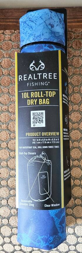 Rta002rt02-rtws Realtree Waterproof 10l Roll Topdry Bag For Fishing Camping Boating Lightweight