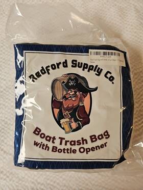 Redford Supply Company 761449929221 New Co. Boat Trash Bag With Bottle Opener - 5.5 Inch Opening