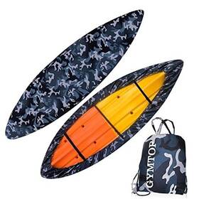 000132 Richermall 7.8-18.2ft Waterproof 420d Thickened Kayak Canoe Cover- Outdoor Storage Dust