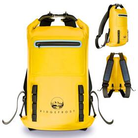 20lrfy Ridgefrost 20l Dry Bag Waterproof Backpack With 2 Compartments Yellow For Kayak