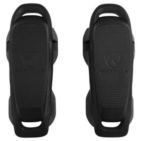 Rockville 810095687273 2 Pack Atlas Foam Fender Black 22 Inch X9 Boat Bumper No-knot/quick Adjust