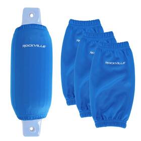 C44516bl Rockville 4-pack 4.5 Inch To 5 Blue Boat Fender Covers Uv/abrasion Resistan