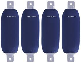 C6523nb Rockville 4 6.5 Inch X23 Navy Blue Fender Covers Uv/abrasion Resistant