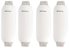 C8527w Rockville 4 8.5 Inch X27 White Fender Covers Stretchy Uv/abrasion Resistant