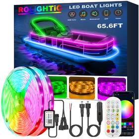Dlj-045 Rolightic 65.6ft Led Boat Lights 12v App Rf Remote Control Pontoon Ip66 W