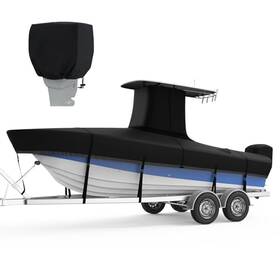 Qx1101b-a08 Rvmasking Upgraded 1200d T-top Boat Cover 100% Waterproof Heavy Duty Qx1101b-a08 Rvmasking Upgraded 1200d T-top Boat Cover 100% Waterproof Heavy Duty