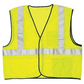 Cvcl2mlxl Safety Works 6 Pack Vest Class 2 Lime Green Mesh