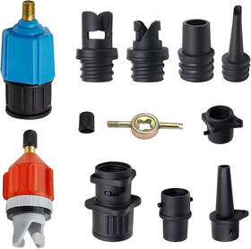 Xt360 Saihisday 445027553543 Inflatable Pump Adaptor Air Adapter With 9 Valve Nozzles For Paddle Boa