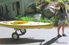 32343 Sailboats To Go Fat Tire Folding Cart For Canoe Kayak Boats Strong Dolly Trolley Kart