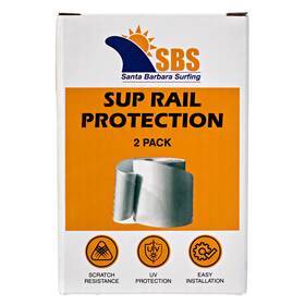 Sbs-218 Santa Barbara Surfing Sbs Stand Up Paddle Board Rail Savers Jumbo 83 Inch X 3.5 Clear Sup Protec