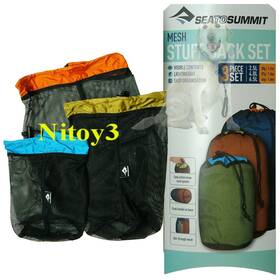 Sea To Summit 327868077724 Mesh Stuff Sack Set-3-piece Gear Transport/travel Organizer