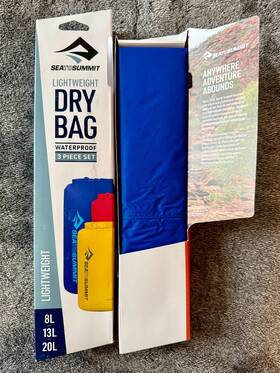 Sea To Summit 327868156696 Lightweight Dry Bag Set 8l 13l 20l Waterproof 3-piece New