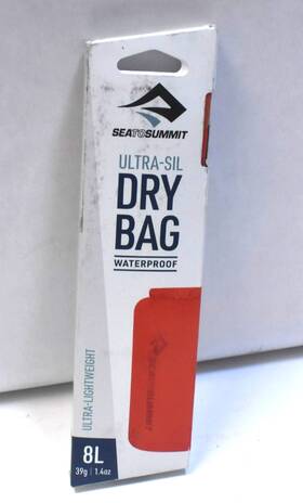 Asg012021-040813 Sea To Summit Ultra-sil Dry Bag Waterproof Ultra Lightweight 8l Spicy Orange