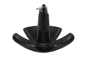 50-41530 Seachoice River Anchor Black Vinyl Coated Cast Iron 30 Lbs