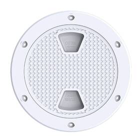 Seaflo 647336949537 4 Inch - 8 White Circular Non Slip Inspection Hatch With Detachable Cover 6 Seaflo 647336949537 4 Inch - 8 White Circular Non Slip Inspection Hatch With Detachable Cover 6