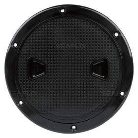 Sfrh2-004-01 Seaflo Marine Circular Non-slip Screw Out Deck Plate Inspection 4 Inch Black