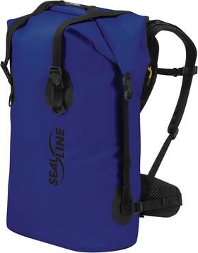 Sealline 040818109168 Black Canyon Waterproof Backpack With Waist Belt Support 65-liter Blue