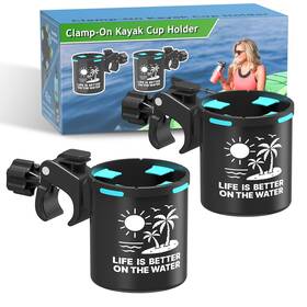 Seaperk 768561807697 Clamp On Kayak Cup Holder Adjustable And Tool - Free Installation Ideal For K