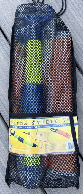Seattle Sports 780292553933 Basic Kayak Safety Kit. Bilge Pump Paddle Float Whistle