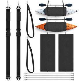 Qar-seenelling-3628 Seenelling 2 Pack Kayak Cockpit Cover Set Waterproof Uv-resistant Canoe Paddle Storage