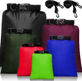Shappy 711181714630 Waterproof Dry Bag Set 6 Sizes Lightweight Sacks And Long Adjustable Shou