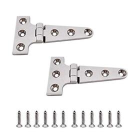 Shenghui 2 Pieces Heavy Duty T Hinge 4inch X 6inch 3inch Casting Marine