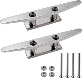 B0clrr5g8c Shenghuiss New Boat Deck Cleat 2 Pack 316 Stainless Steel 10 Inch Open Base Dock With Fasteners