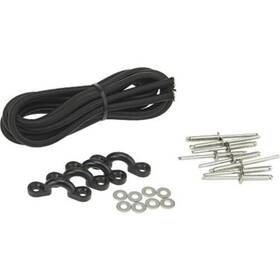 Shoreline Marine 013893766724 Bungee Deck Kit With Hardware - For Kayak Canoe Small Boats