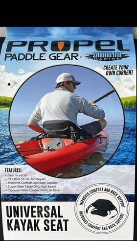 Slp692023 Shoreline Marine Propel Paddle Gear Black Universal Kayak Seat