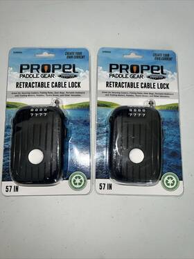 Slpg54541 Shoreline Marine 2 Propel Paddle Retractable Combination Cable Lock