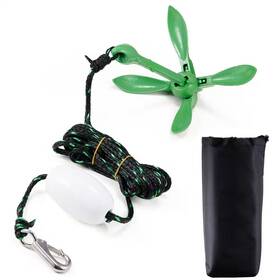 Skyshalo 445027339314 Kayak Anchor Kit 3.5 Lbs. Paddle Board With 26.2 Ft./8 M Rope And Buo