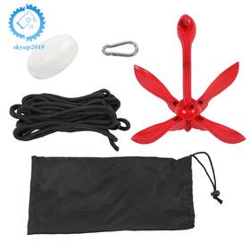 Su1162958ku Skyup2018 For Skiff Kayak Fishing Jet Ski All Acceptable Folding Anchor Buoy Kit Red
