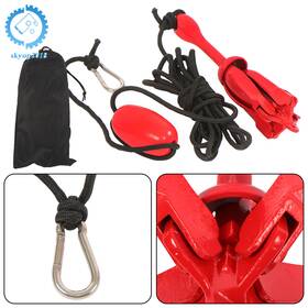 Su1162987ku Skyup2018 Marine Folding Anchor Kit With 26.2ft Rope For Kayak Pwc Boat Canoe Fishing 5.5lb