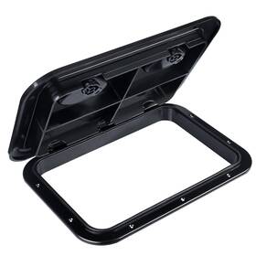 Smart Marine 972171695702 Smartmarine Deck Access Hatch 17.3 Inch 12.4 Black Rectangle Boat And