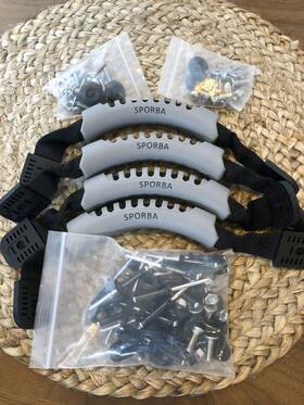 X002whf8xt Sporba 4 Grey Kayak Handle Replacements With Hardware