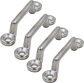 Stainless Steel 1 Inch Mount Bimini Top Pad Eye Footmans Loop For Boat Kayak