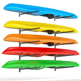 Sppeph-0032-sf-a Sunshine Farmre Kayak Storage Rack Wall Mount Adjustable 5 Levels Hanger Hold