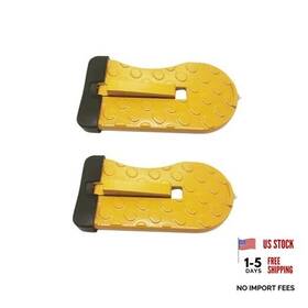 1126 Swpato Car Door Step With Glass Breaker Safety Hammer And Roof Rack 2 Pack Lemon Yellow