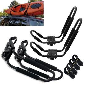 Kr-01 Taelakeni 2 Pairs Kayak Carrier Racks Universal Cars Roof J Bar Rack