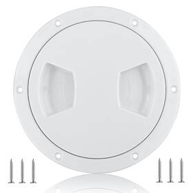 Tceapoo 753955619192 5 Inch Boat Round Deck Plate Non Slip Inspection Hatch Marine Access Port Ha