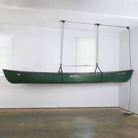 Teal Triangle 850068145034 Heavy Duty Elite Canoe Hoist Easy-lift Garage Pulley System Holds 150 Lbs