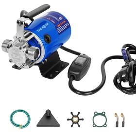 Techome 796112907541 Water Pump 115v 1/10hp 330gph Transfer Utility With Blue