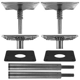 Wet007 Tengbase 2pcs Boat Seat Pedestal Mount Kit 3/4 Inch Pin Post And 7x7 Base Plate