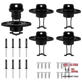 Daily-0534 Teyva Daily 6 Set Kayak Drain Plug Kit With 12 Pcs Rivets Assortment Boat Scupper Plugs