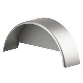 Tie Down 081628449167 Engineering 44916 Fender With Skirt Single Round Silver Steel Fits 13 Inch -15 Tire